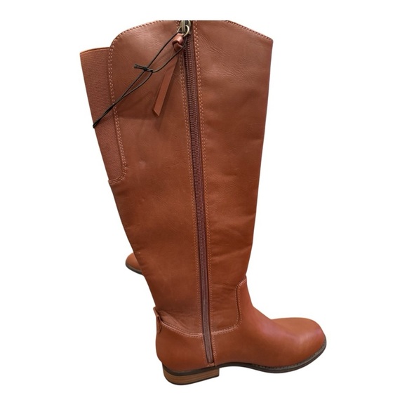 NWT Women's Universal Thread Brisa Cognac Riding Boots, Size 6 - Picture 2 of 8